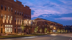 Artist rendering of a live-work neighborhood