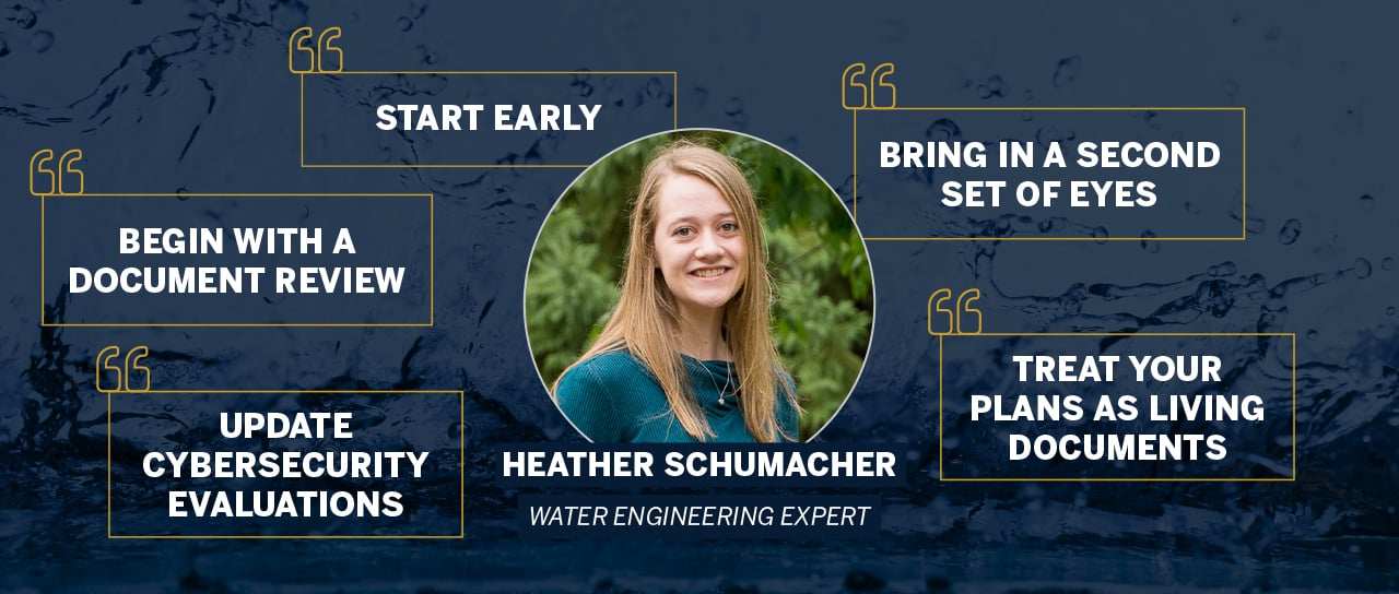 Heather Schumacher (Water Resources Expert) pieces of advice for getting started
