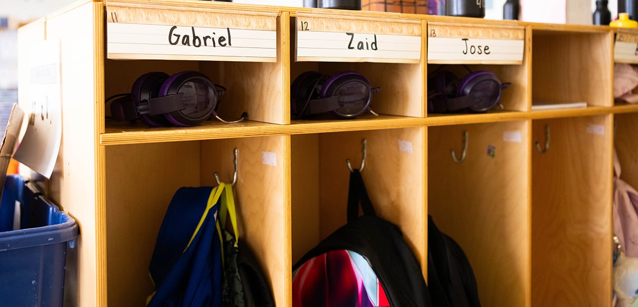 Photo of cubbies