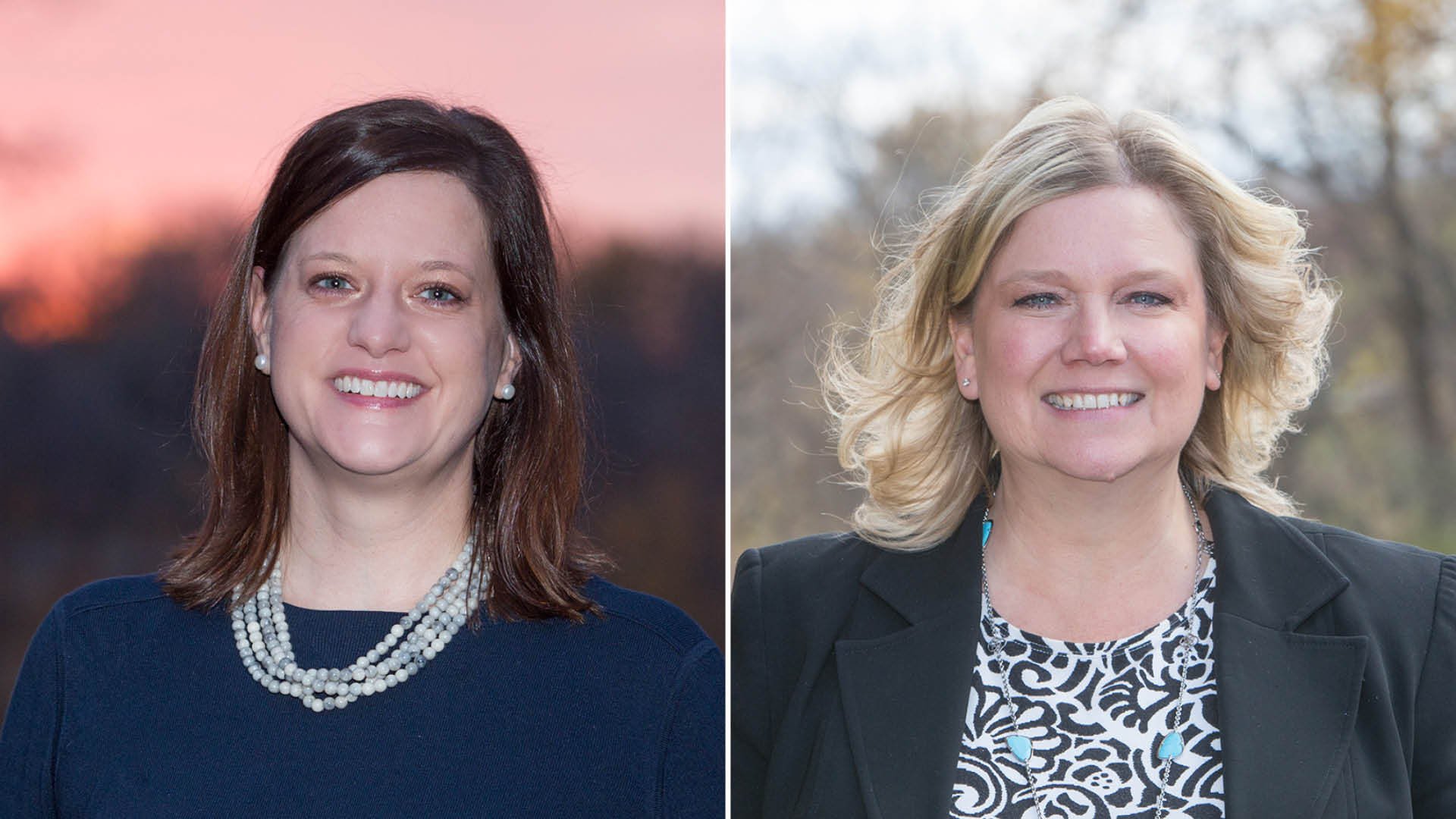 Photo of Lindsey Roberts McKenzie (left) and Heather Kienitz (right)
