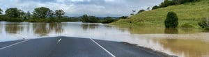 Flooded road