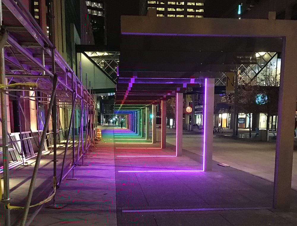 Nicollet Mall Redesign street lighting