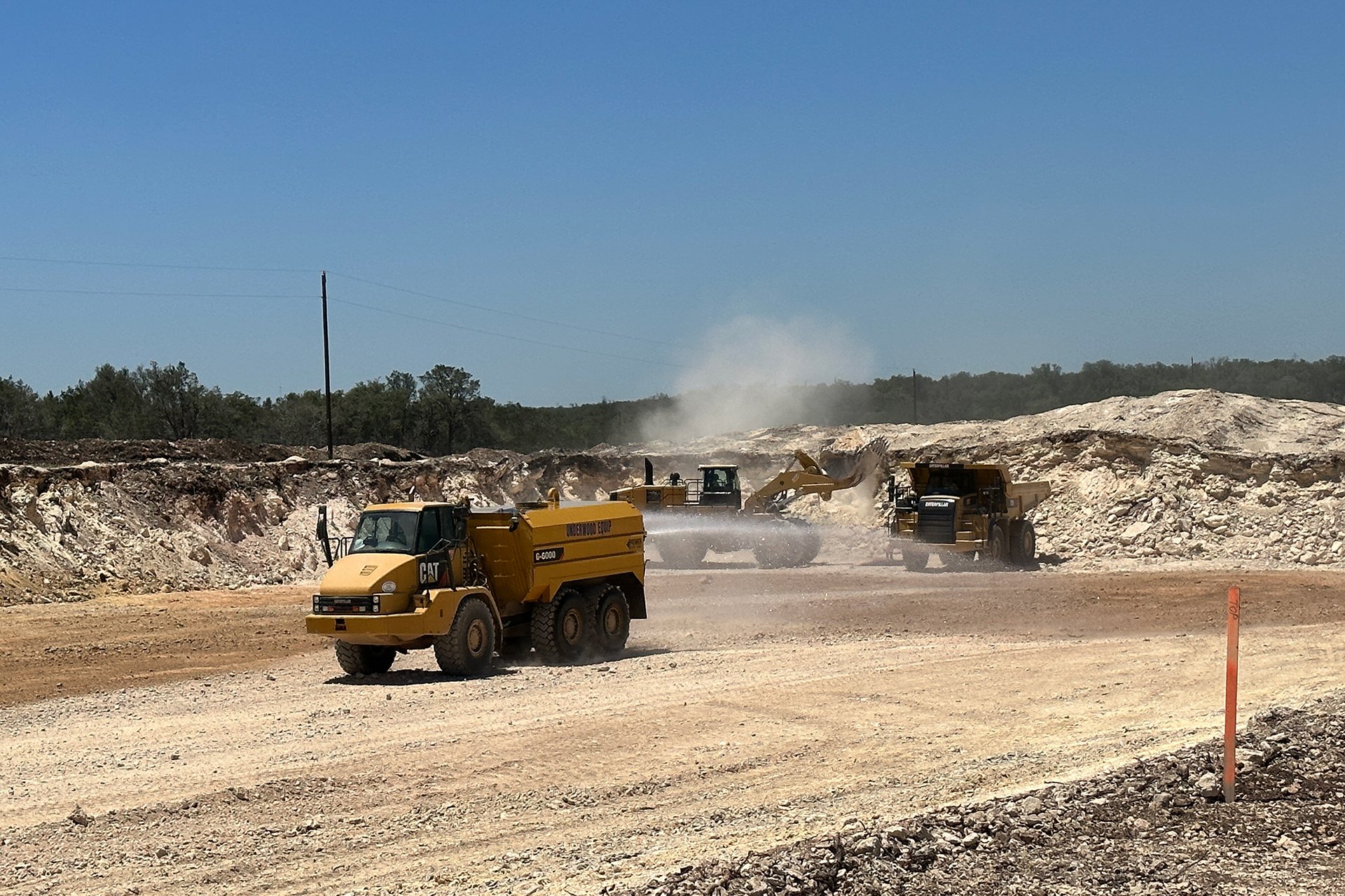 Construction on a private runway