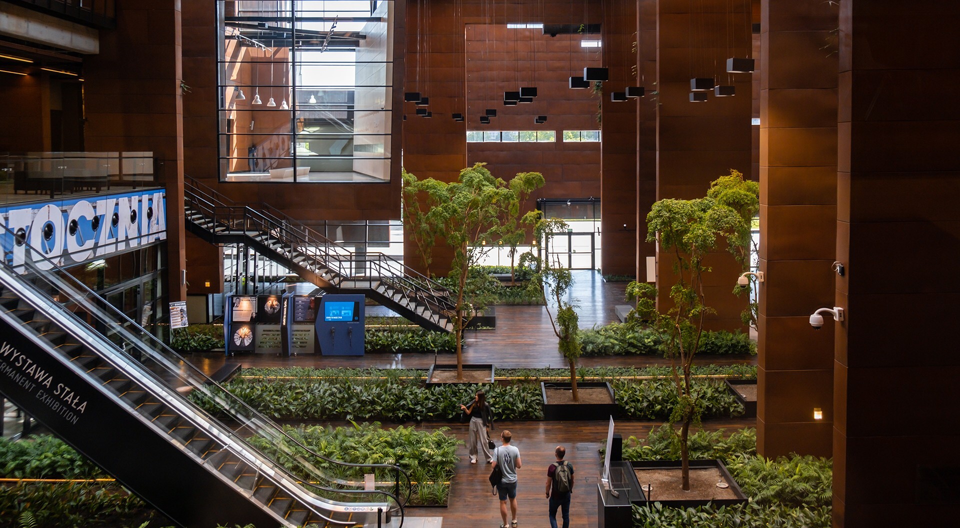 Picture of plants inside building (biophilic design)