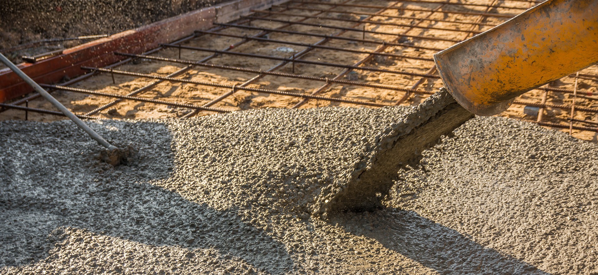 Photo of concrete being poured