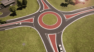 Single Lane Roundabout-low