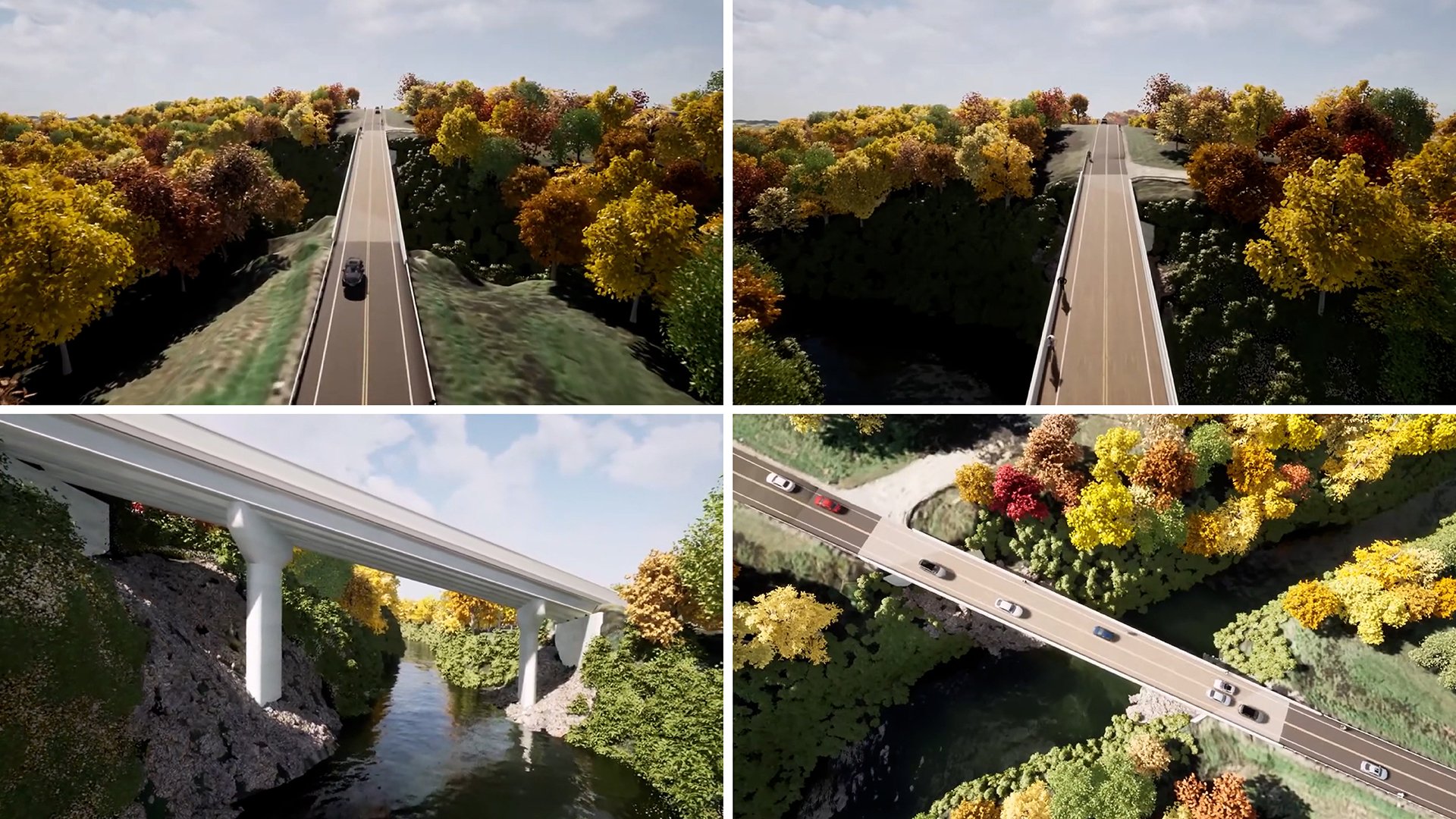 CTH M Bridge Replacement visualization collage