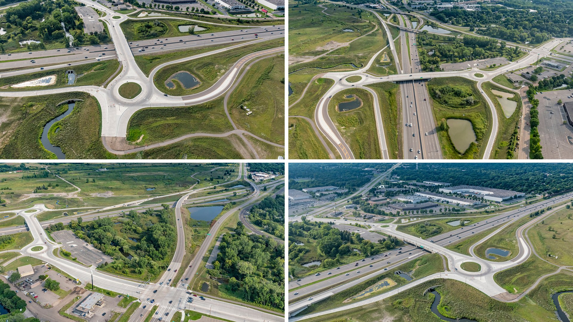 I-35W interchange at CR H project photos
