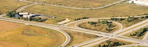Aerial view of Pabst farms