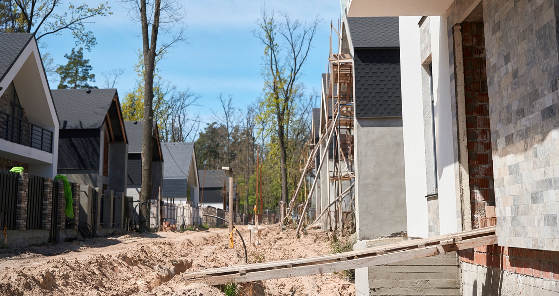 Tiny home development construction photo