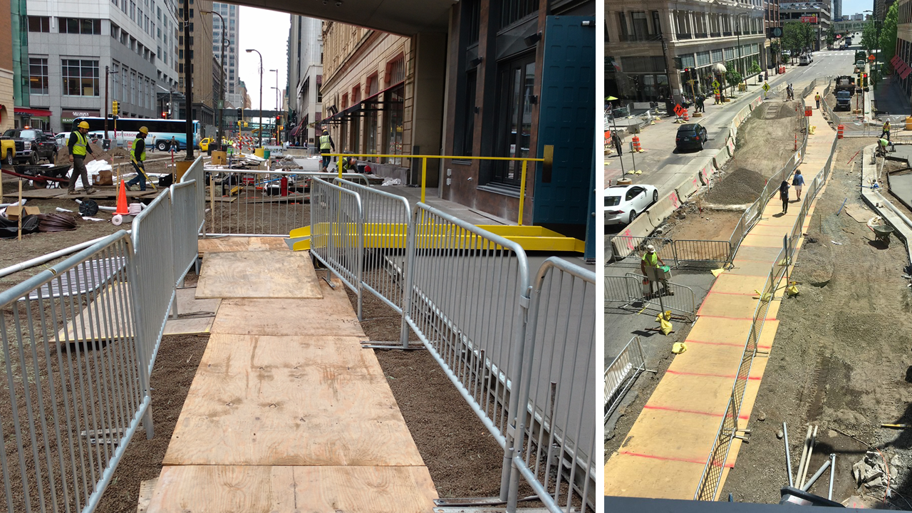 Pedestrian Safety Barricades and Bridges