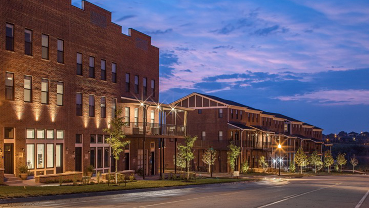 View of Prairie Queen live-work buildings